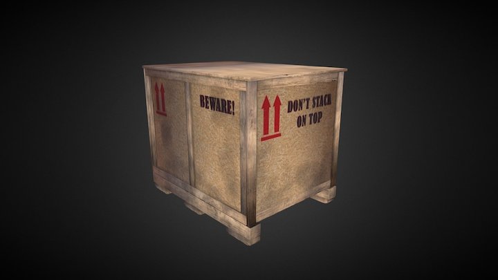 Crate 3D Model