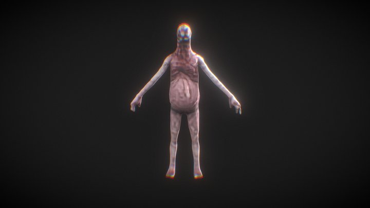 Scary meat monster 3D Model