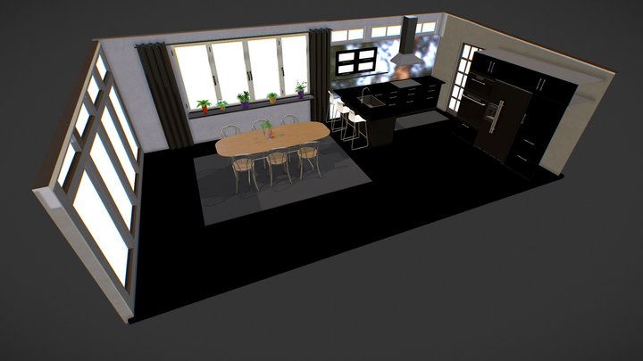 Kitchen 01 3D Model