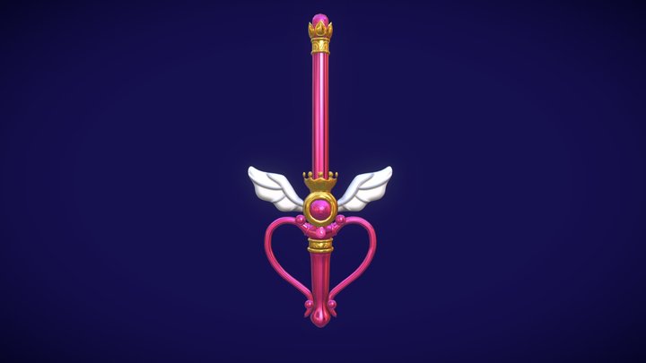 Sailor Moon Kaleidoscope Staff 3D Model