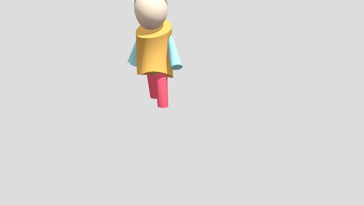 Jumping Up 3D Model