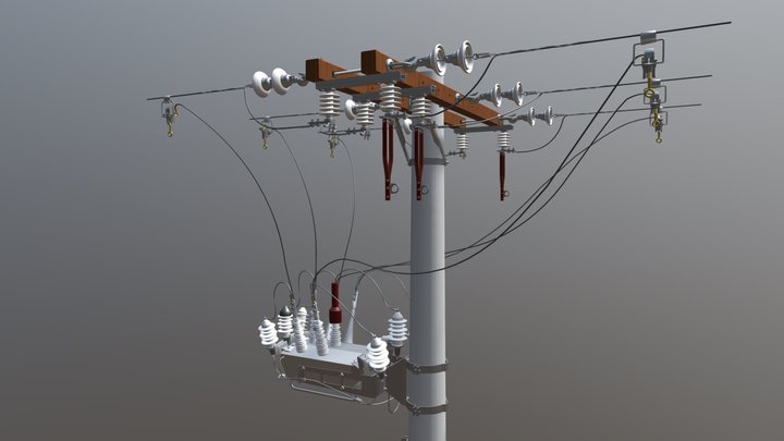 ESTRUTURA N4 COM RELIGADOR NOJA 3D Model