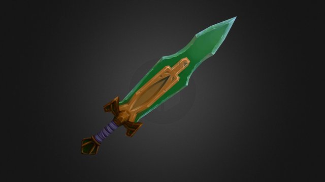 Crystal Sword 3D Model