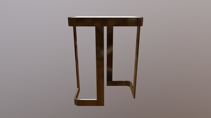 Jean side table replica 3D Model