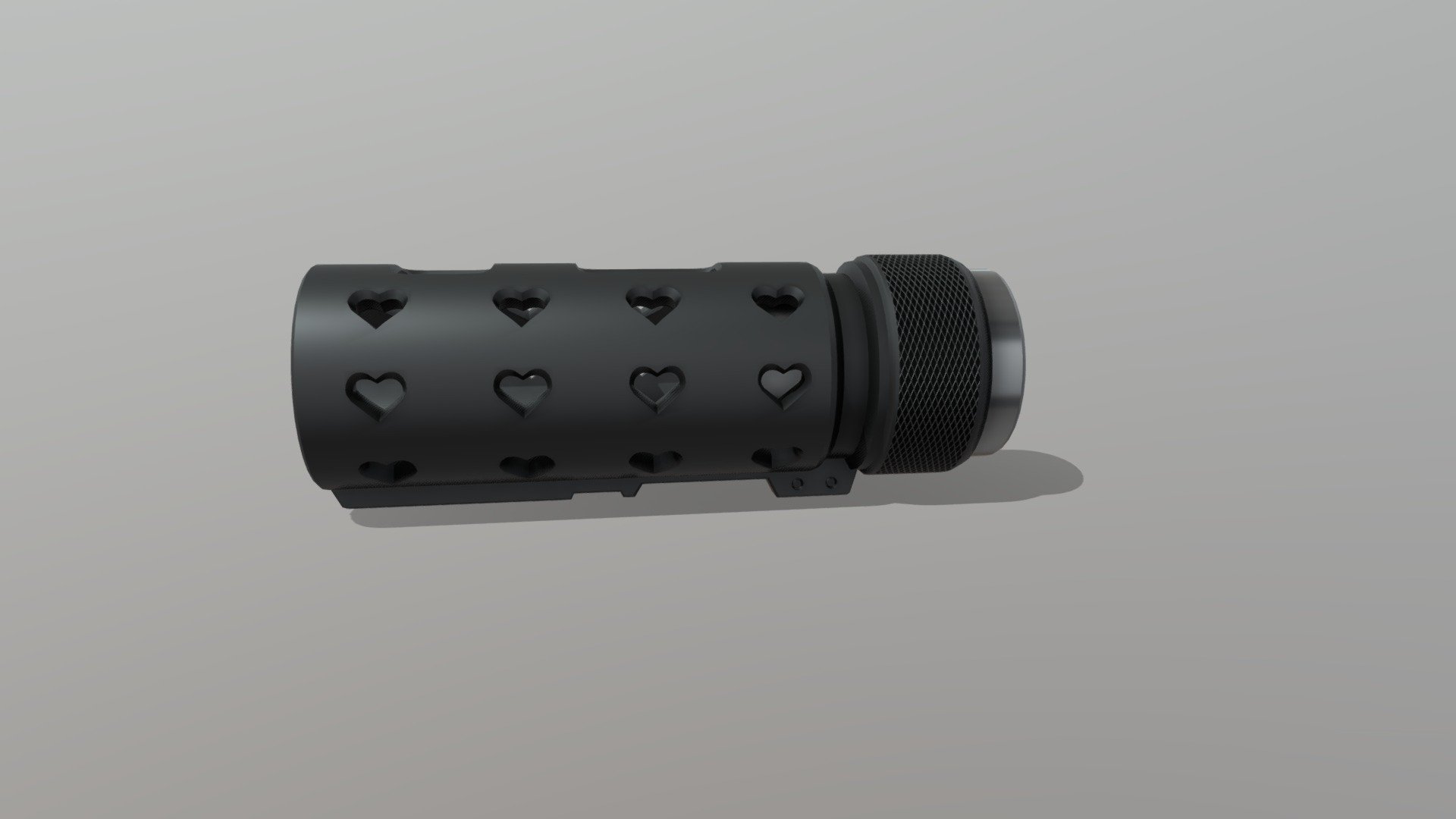 Heart Rifle Flash Hider / Muzzle Brake V2 - Download Free 3D model by ...