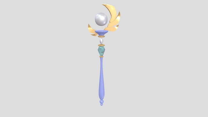 Magic Staff Uni Model [Final] 3D Model