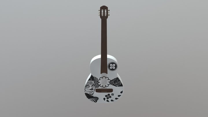 Re-Upload Guitar 3D Model