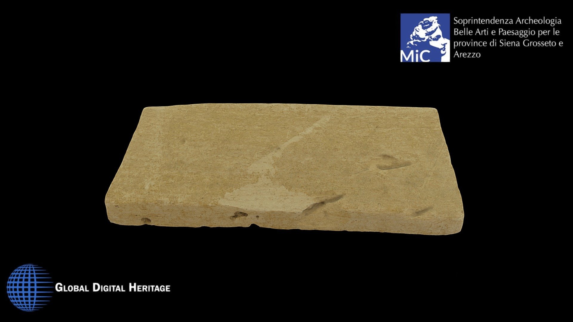 Etruscan stone lid of urn