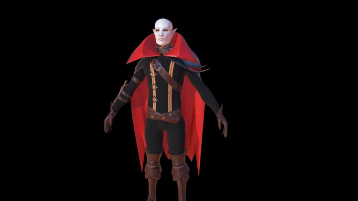 V Rising Vampire 3D Model