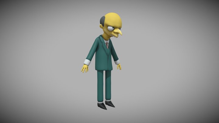Mr Burns 3D Model