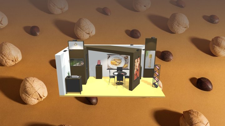 Kahai Foods Virtual Stand 3D Model