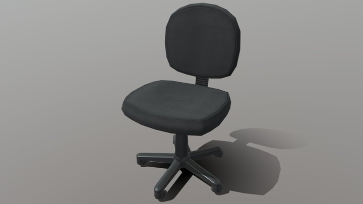 Office Desk Chair Basic 3D Model