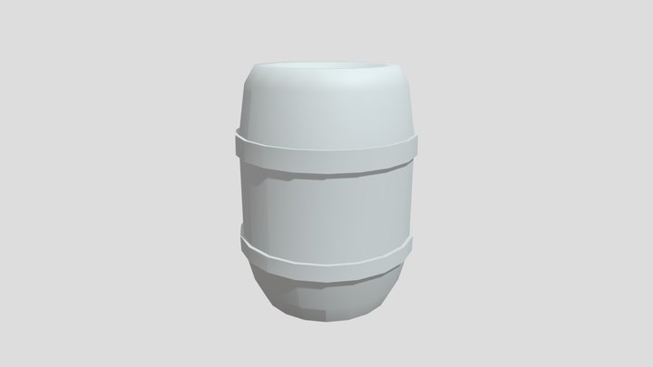 New Barrel With Metal Support Mk2 3D Model
