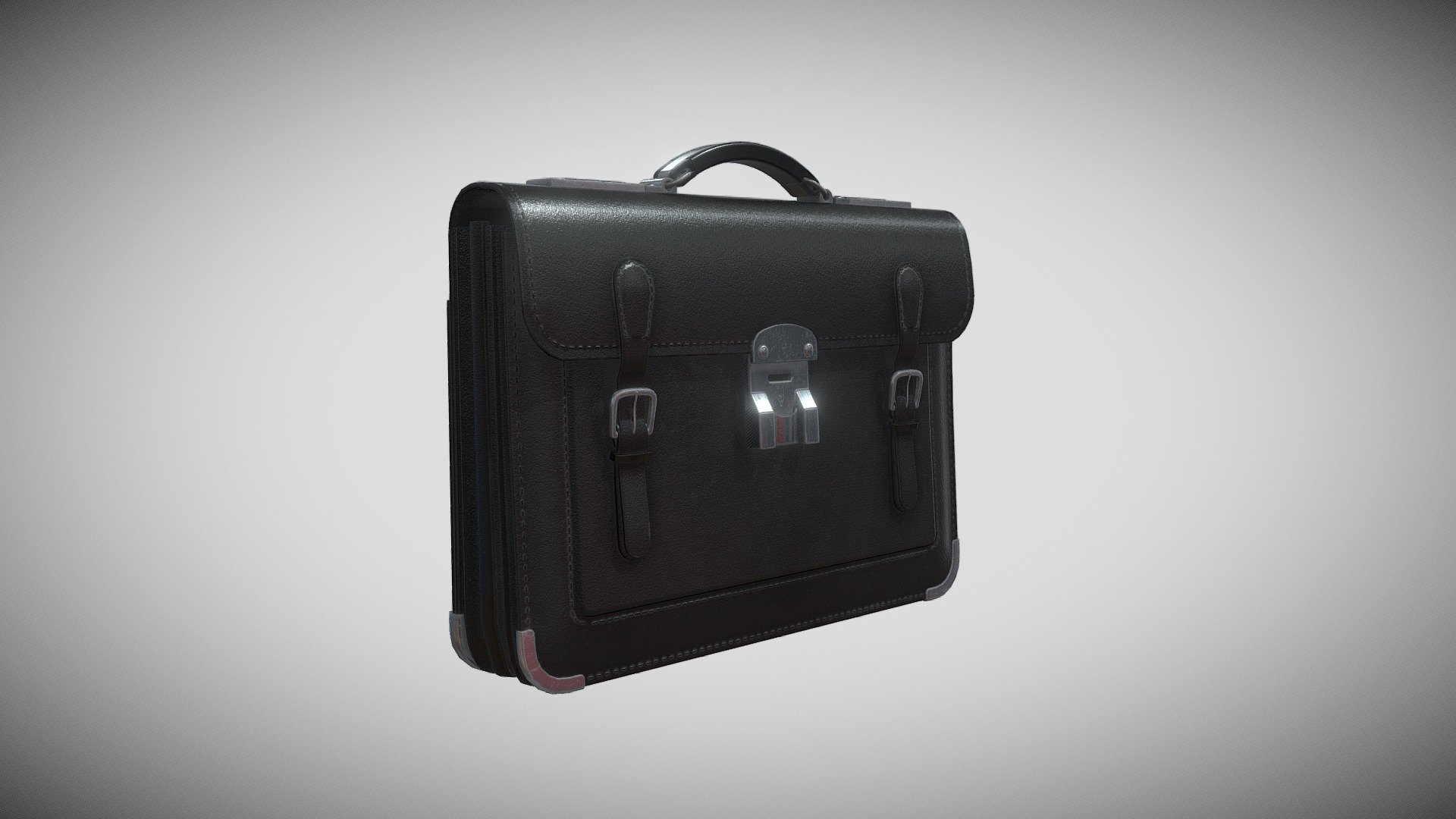 Japanese School Bag / Briefcase Download Free 3D model by Bryan Choo (bryanchoo1997) [2808014