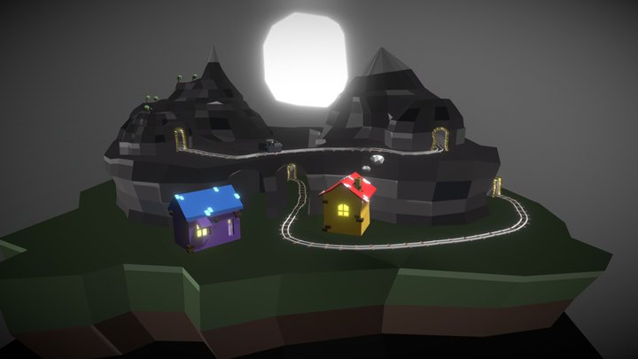 Insel Projekt 3D Model