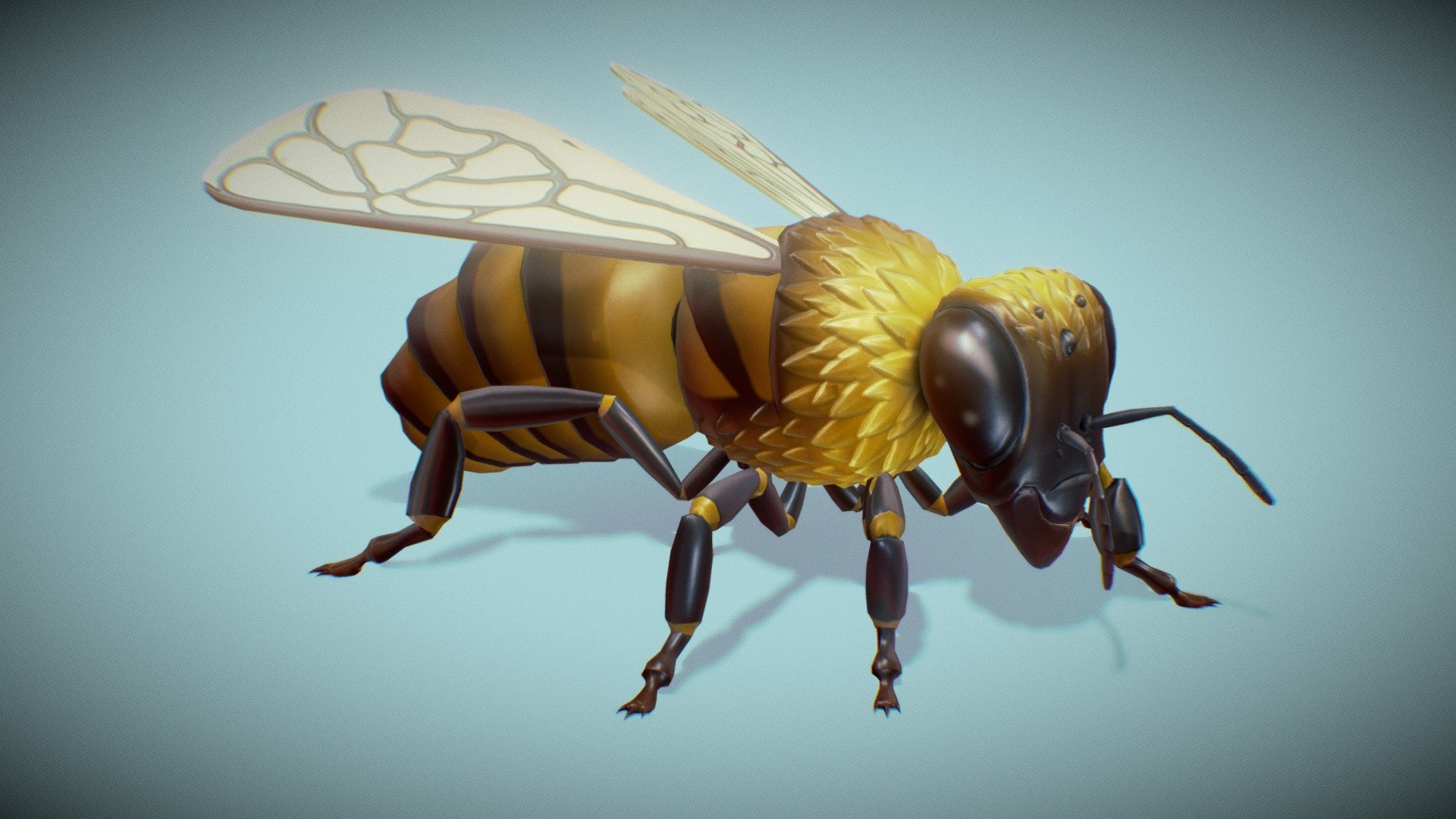 Stylized worker bee - Buy Royalty Free 3D model by Exmoor beast ...