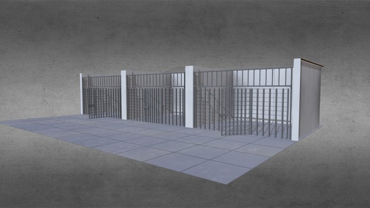 Prison Block 3D Model