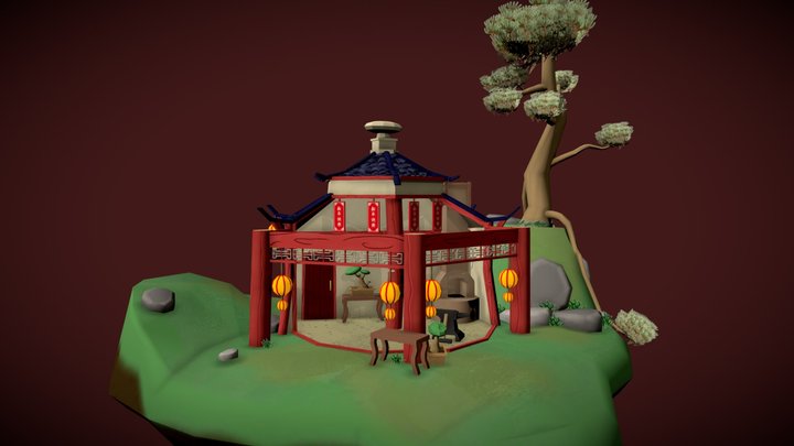 Ancient Chinese Weapon Smith | Dae Villages 3D Model
