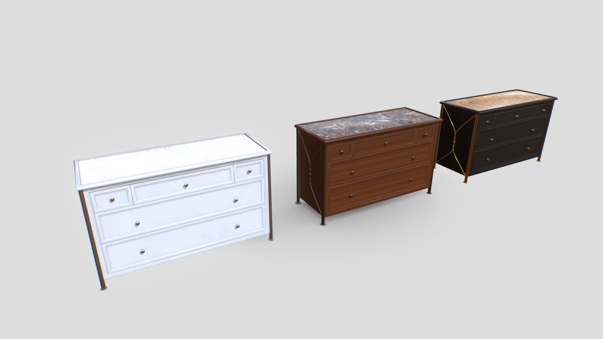 Classic Cabinet Pack - Buy Royalty Free 3d Model By 32cm [280c2ab 