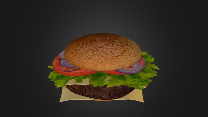 Hamburger - by IGORLMAX 3D Model