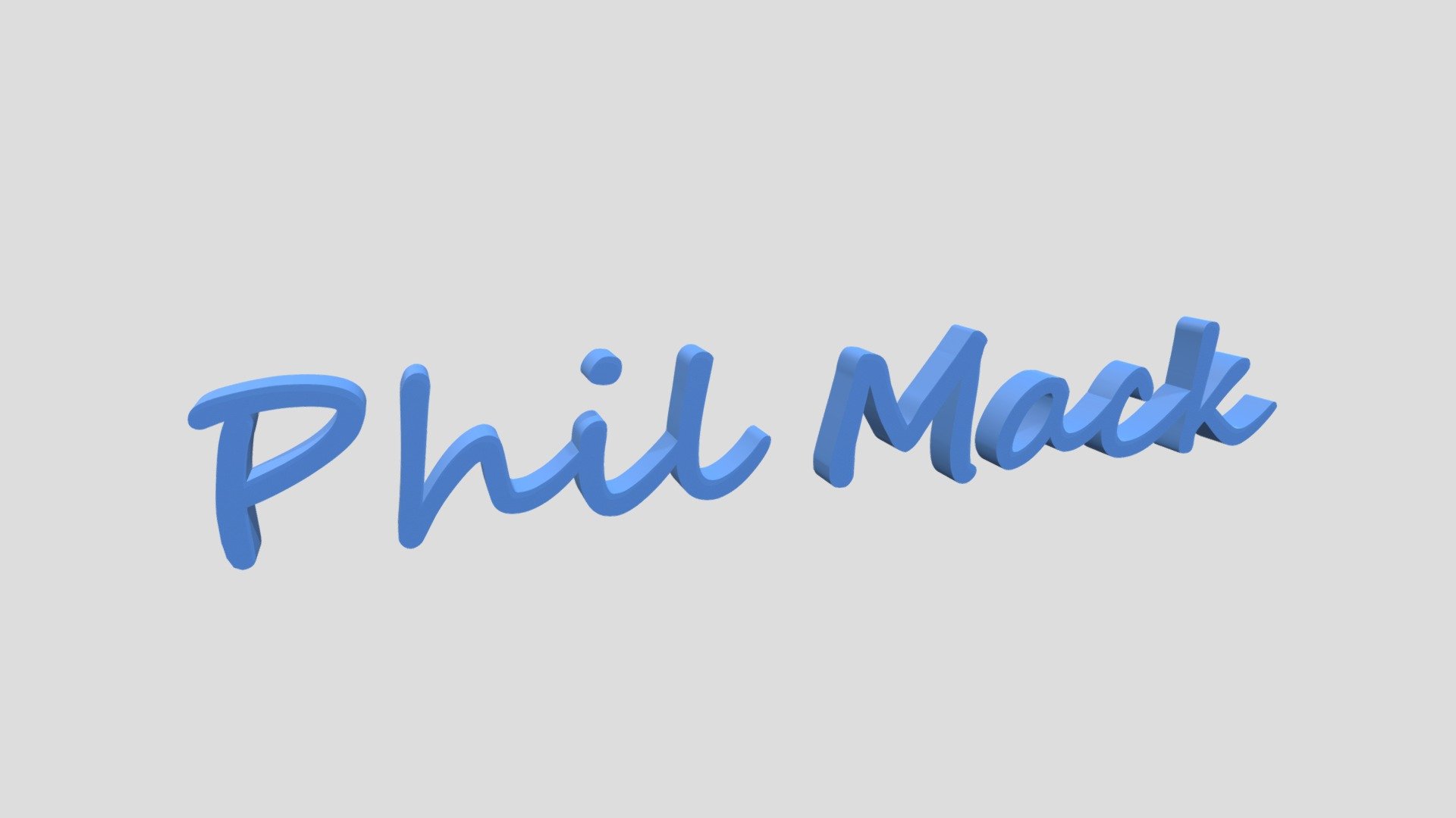 Phil Mack 3D Signature