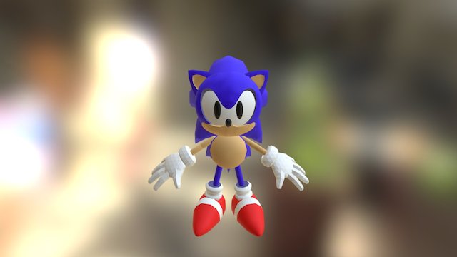 Sonic X-Treme: Cutscene Sonic 3D Model