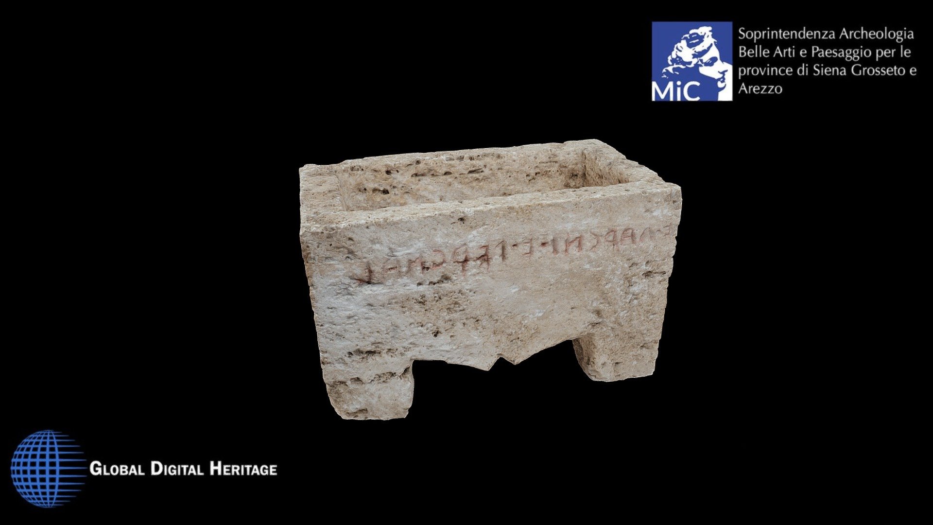Travertine urn, Tumulus of Molinello