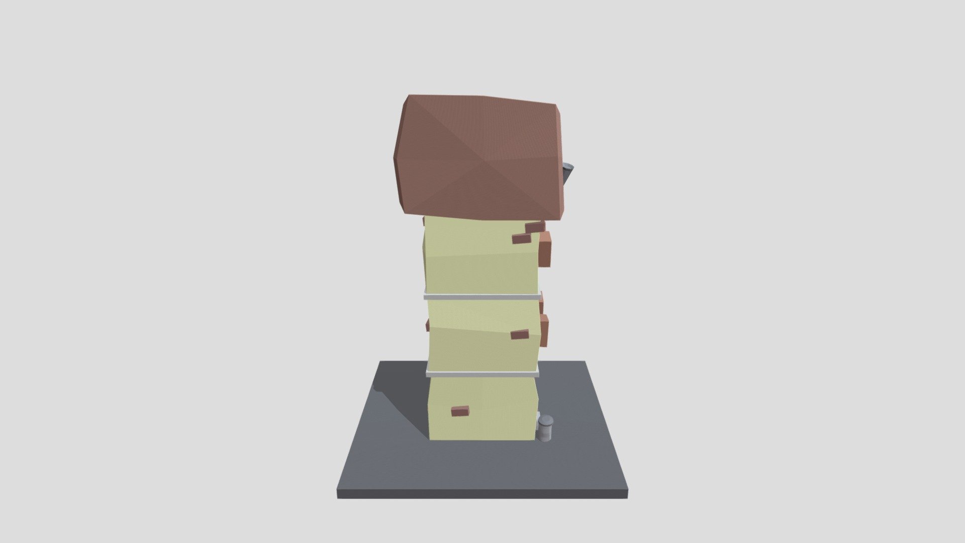 Low Poly Cartoon House