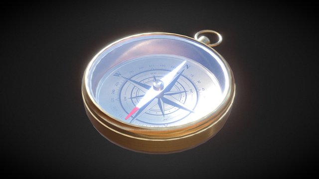 Compass Game Asset 3D Model