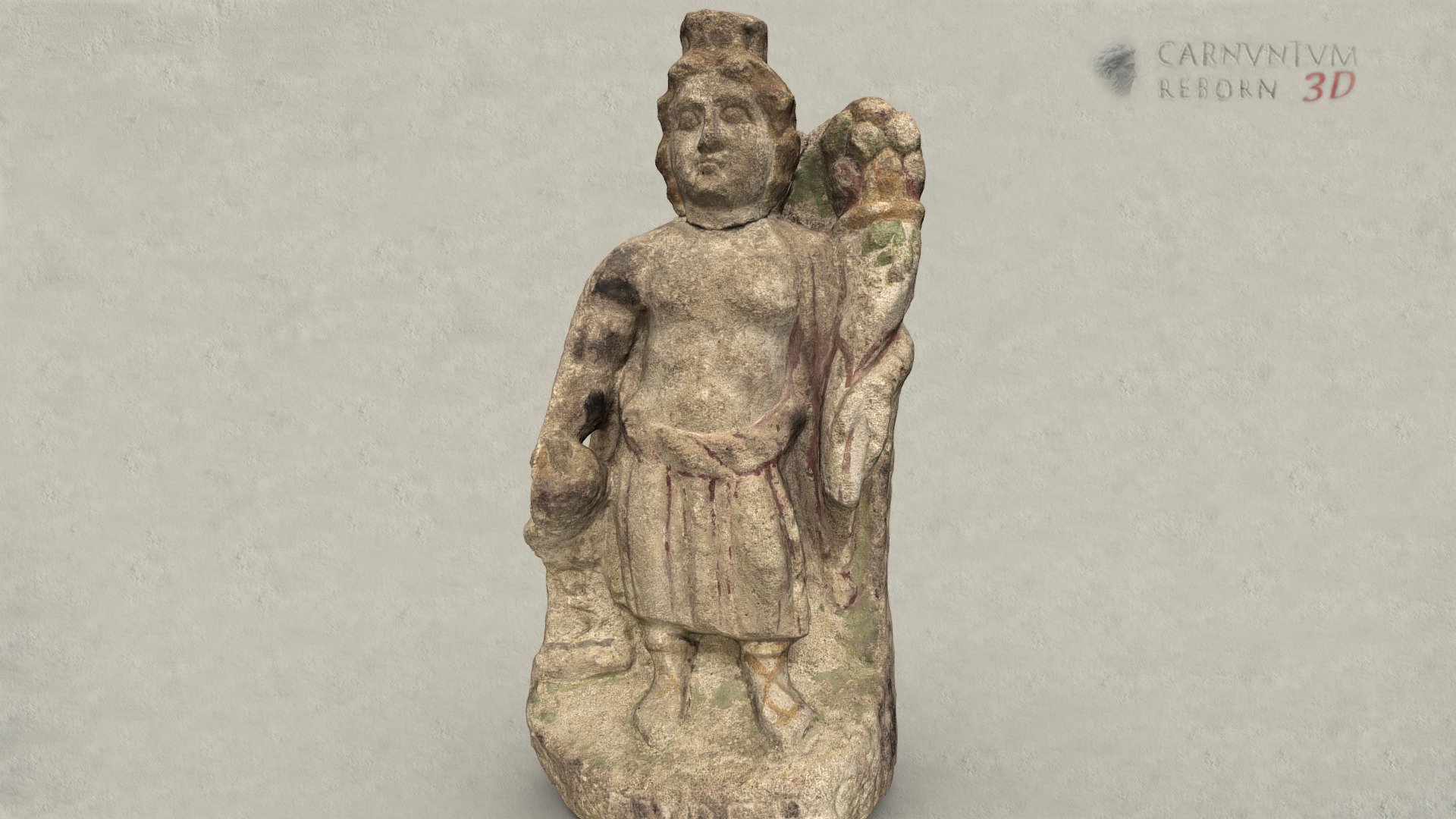 Statue eines Genius — Sketchfab embed 3D viewer