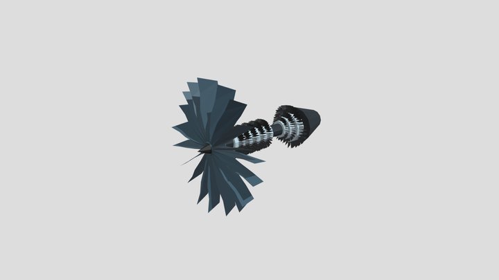 Jet Engine 3D Model
