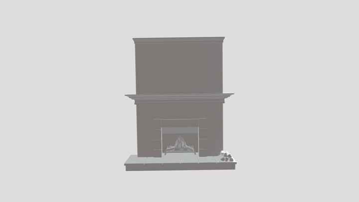13110 Fireplace V2 L3 3D Model