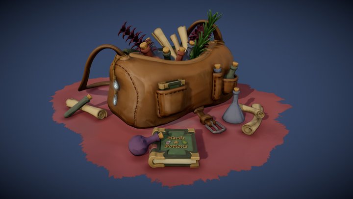 Herbalist's Bag 3D Model