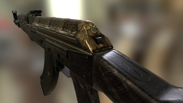AK-47 | Pride [Ebony] 3D Model