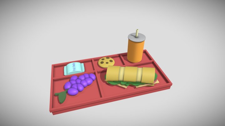Food tray 3D Model