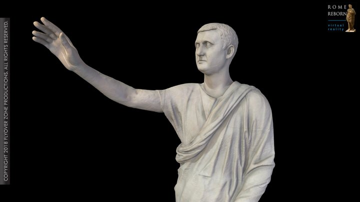 3D rendering of L’Arringatore