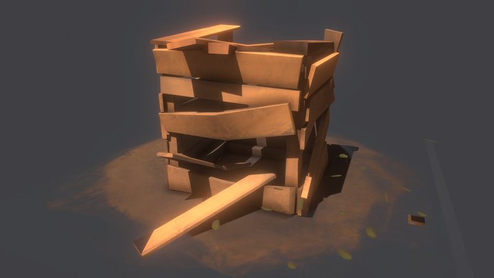 Caisse 3D Model