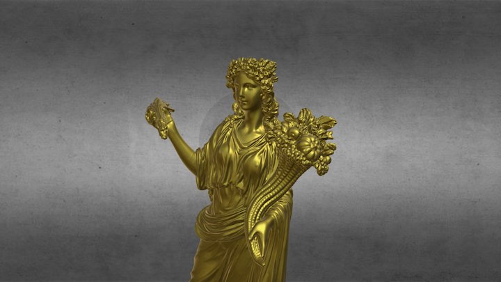 Demeter Statue 3D Model