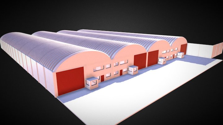 Naves Industriales 3D Model