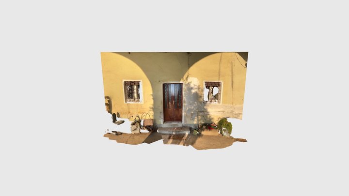 Italian Wall and Door 3D Model