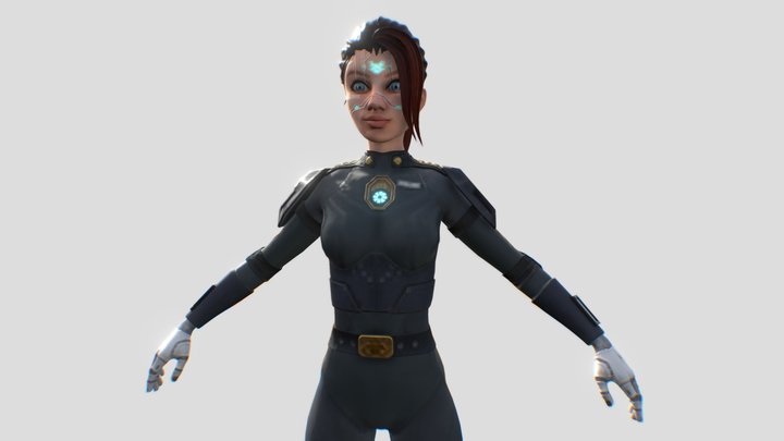 AT-88 Cyborg Police – Kostenloses 3D-Modell STL