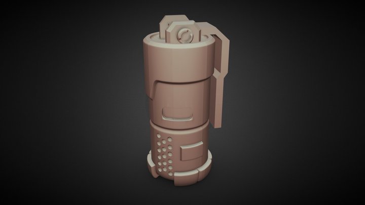 Sci-fi flash Grenade 3D Model