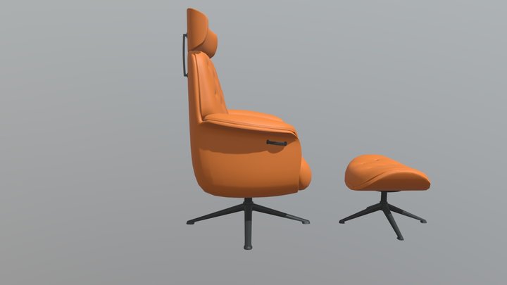 sofa high topology 3D Model