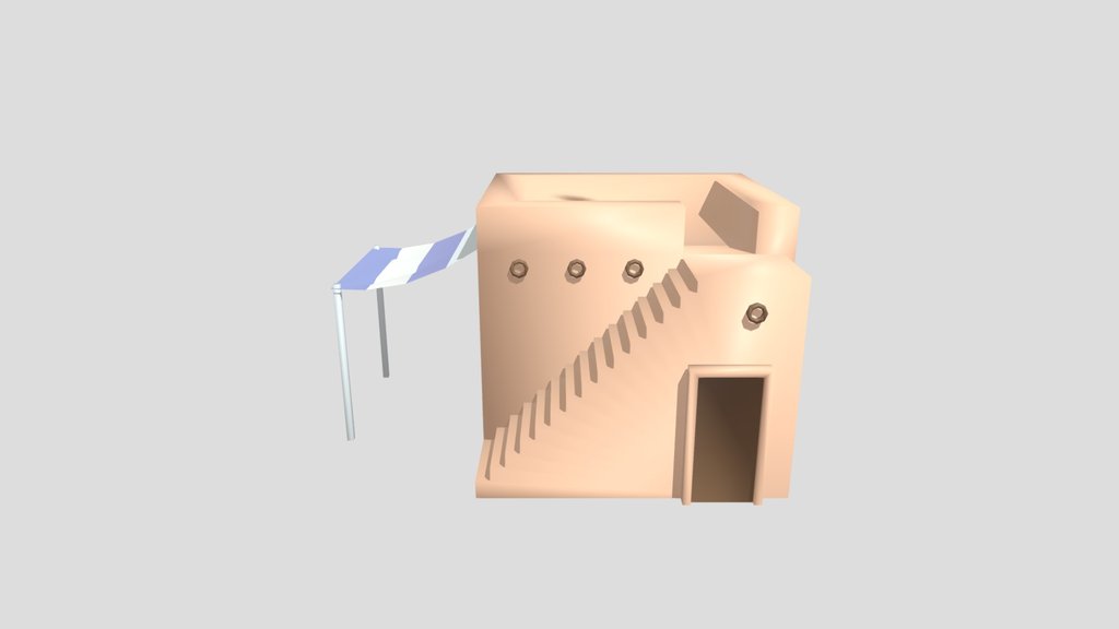 Stylised Low Poly Building