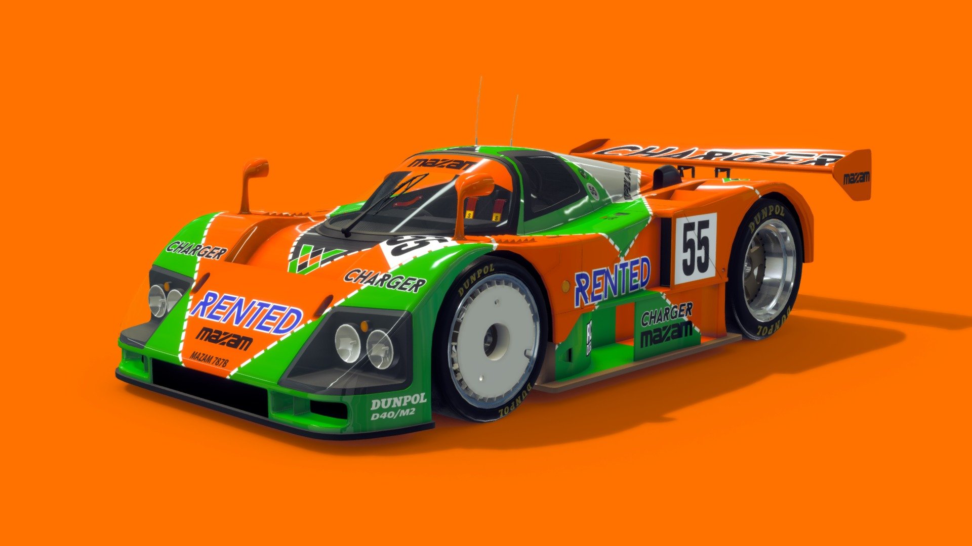 Endurance race car | 3D model