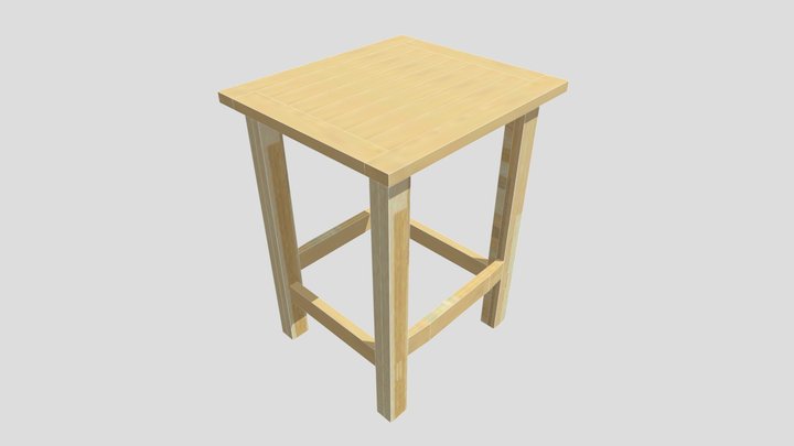 Stool forAR 3D Model
