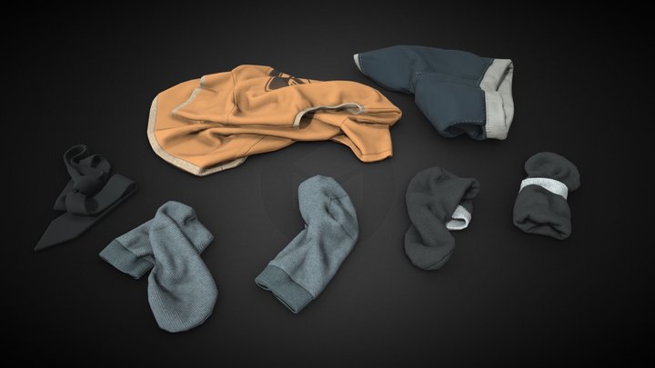 Sock 3D models - Sketchfab