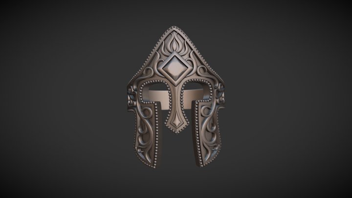 WARRIOR HELMET 3D Model