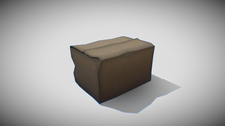 Cardboard Box 3D Model