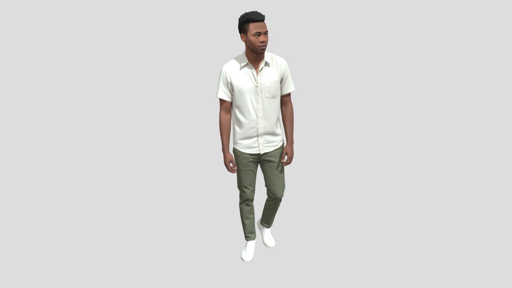 Casual Olive and Cream Ensemble